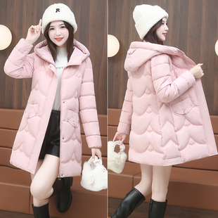 中长款羽绒棉衣女2025年新款女装时尚洋气棉服外套冬装小个子棉袄