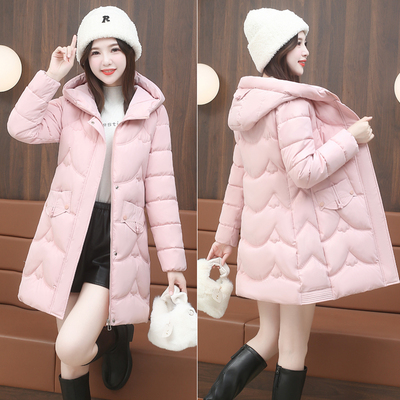 中长款羽绒棉衣女2025年新款女装时尚洋气棉服外套冬装小个子棉袄
