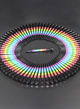 Xnells高尔夫球黑彩虹木tee 彩虹球钉下场比赛高尔夫下场用品球钉