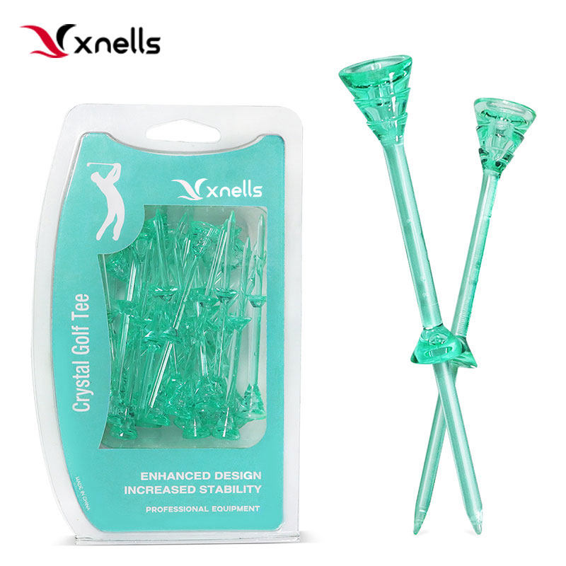 Xnells高尔夫超细网红球tee 塑料限位球钉 下场配件用品 不易打断