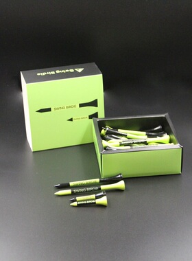 Xnells高尔夫潮牌黑绿木TEE 木质球钉 炫酷长短球TEE混装下场配件