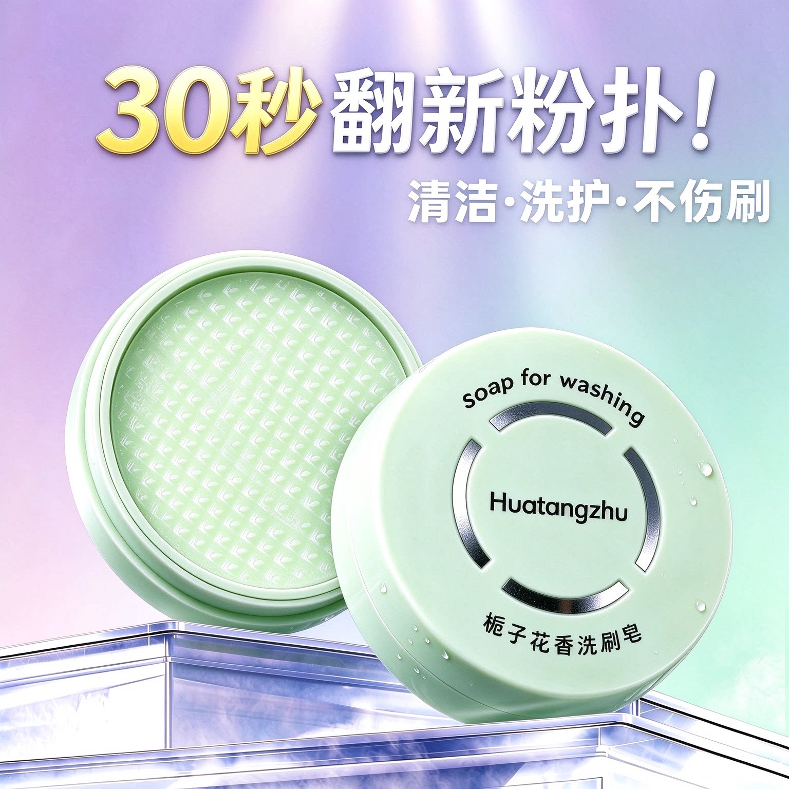 化妆刷清洁皂温和不刺激不脏手