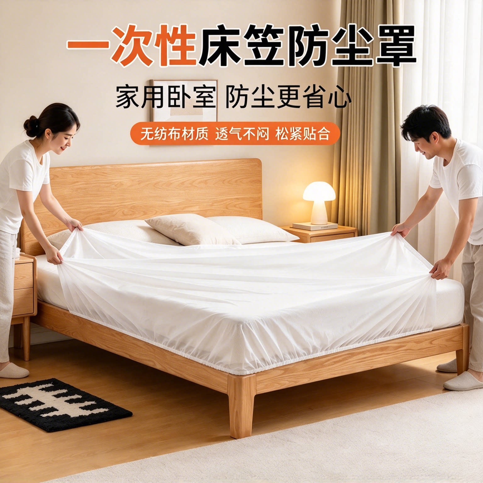 一次性无纺布全盖床笠防尘隔脏