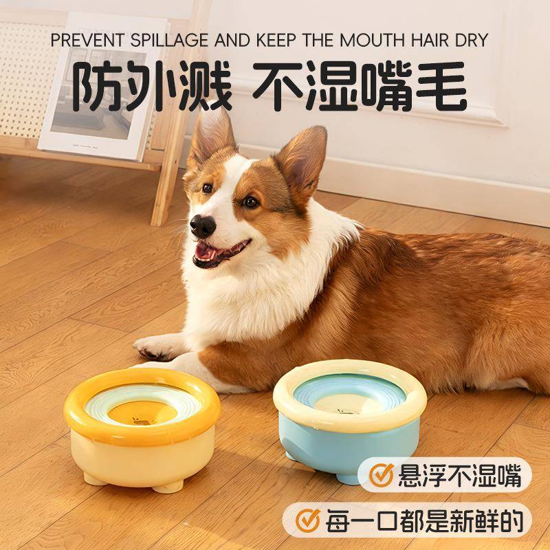 狗狗悬浮饮水碗防溅不湿嘴过滤