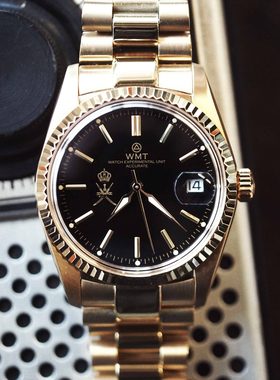 WMT Watch Cabochon – Oman Black Dial 黑金精密机械手表腕表