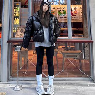 YURINA AOKI 轻量化贝果面包羽绒男女百搭宽松拉链羽绒服外套