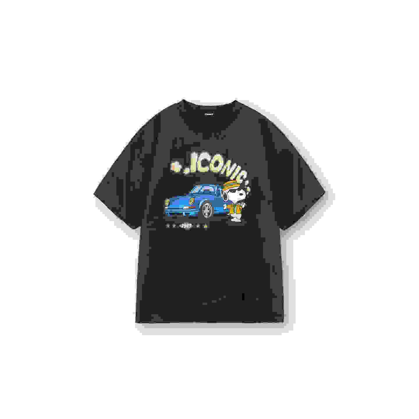 Purey·wr Snoopy 964 Vintage Car 老钱史努比复古车做旧短袖tee