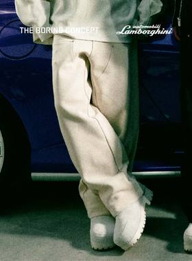 THE BORING CONCEPT TBC｜兰博基尼潮流宽松男女破坏刺绣工装长裤