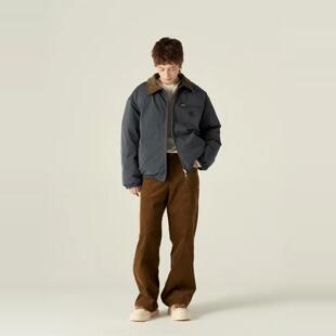 Epide Prefab 双面穿防泼灯芯绒翻领底特律男女潮流百搭羽绒夹克