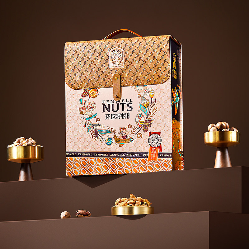 臻味坚果礼盒1850g腰果碧根果