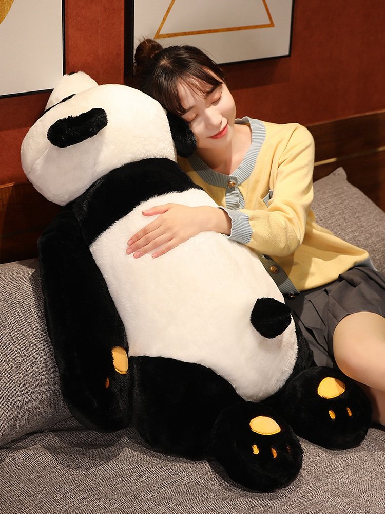 HUAHUA 잠자는 팬더 인형 잠자는 베개 다리 침대 소녀 인형 대형 소녀 플러시 장난감 인형