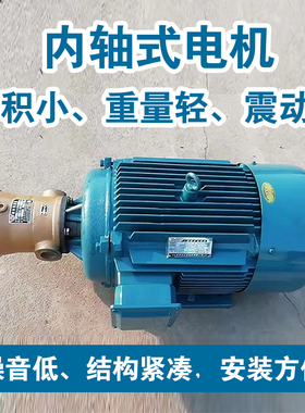 YYB132S液压轴向柱塞泵配套电动机380V三相全铜YYB160M-4内轴电机