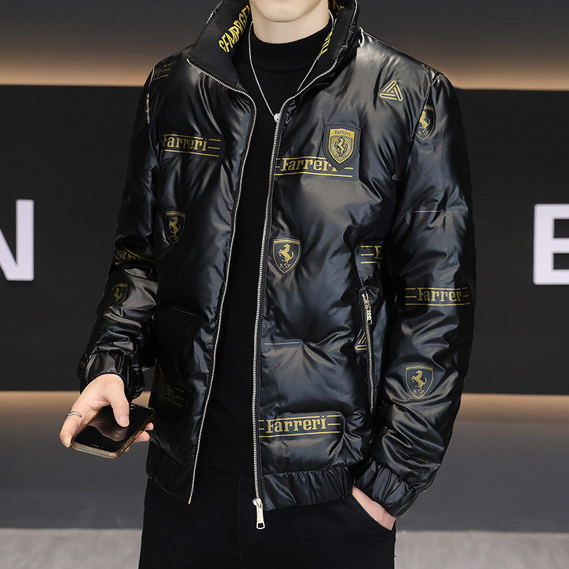 2026新款冬季时尚个性棉衣男青年光面凉感防水立领棉服潮加厚外套,男装,棉衣,淘宝优惠券,粉丝福利购,淘宝优惠卷