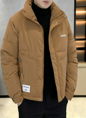 冬季加厚款防水保暖防寒服工装棉衣男短款夹克棉服棉袄冬装外套帅