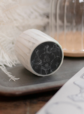 ChickTracks&台湾乐意Loidesign PET手帐胶带 玻璃罩 整卷分装