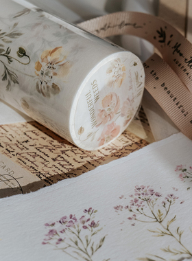 ChickTracks&台湾猫老大 山野草 和纸手帐胶带 小清新 文艺拼贴