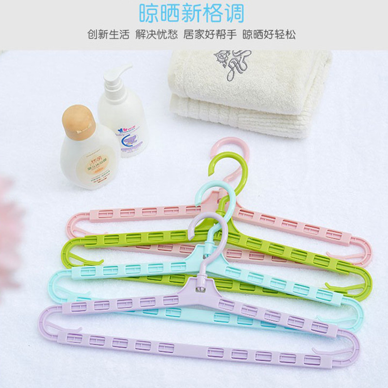 可伸缩防滑结实耐用塑料衣架