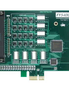 FY5400 PCIe 总线 隔离开关量/数字量/IO控制卡 16输入 16输出