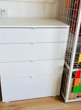 IKEA宜家维哈斯四斗抽屉柜白色固定解锁功能70x47x90厘米