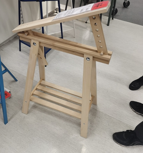 IKEA宜家米特巴克阿迪斯支架支腿可倾斜调节书桌腿自由搭配桌面