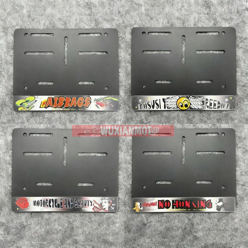 适用于本田幼兽CC110/CT125嘉陵COCO改装复古摩托车牌照框车牌架