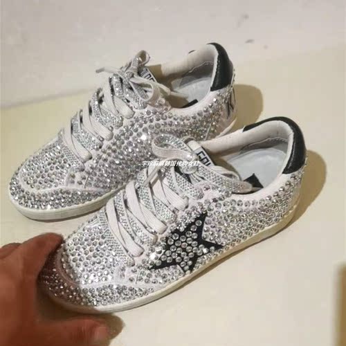 韩版2025秋季新款复古水钻板鞋女