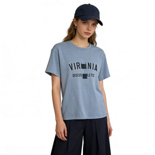 DD156外贸日单女生短袖T恤衫春夏新款圆领套头字母印花百搭上衣