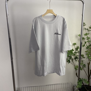 C5647任3件包邮外贸日单韩版学院风男生短袖上衣圆领宽松大码T恤