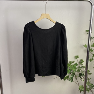 针织衫 C56D2任3件 上衣圆领蝴蝶结显瘦甜美薄款 包邮 外贸日单女装