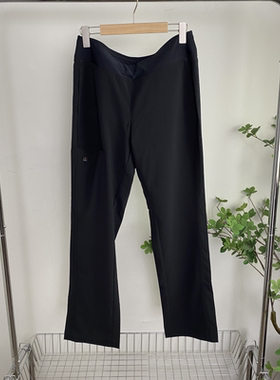 B6692任3件包邮外贸欧美单女士休闲裤松紧腰宽松薄款凉感直筒裤