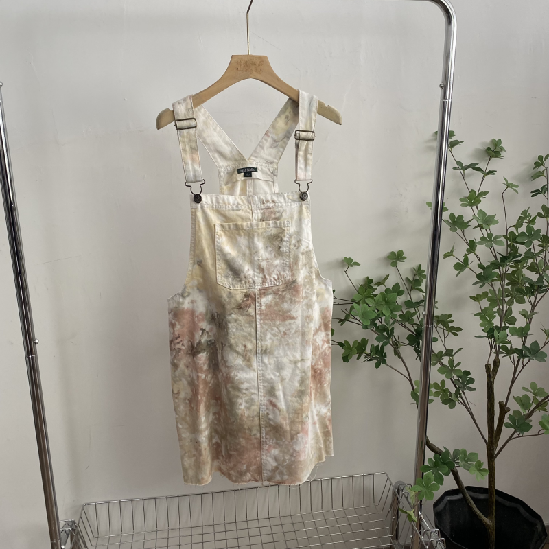 R4157任3件包邮外贸欧美女生背带裙花色时尚印染色减龄百搭牛仔裙,女装/女士精品,连衣裙,淘宝优惠券,粉丝福利购,淘宝优惠卷