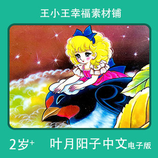 【电子版】叶月阳子中文拇指迷你姑娘卡通手账卡片闪卡素材包邮