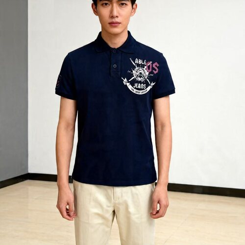 ABLEJEANS春夏半袖全棉休闲潮T