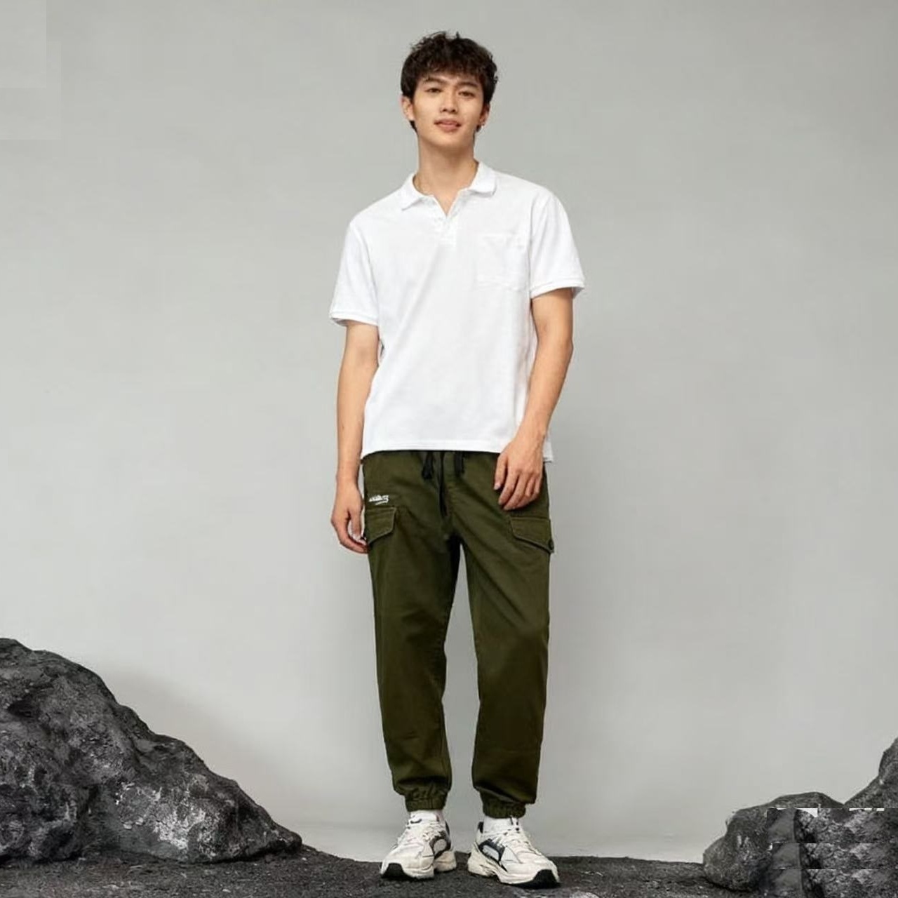 ABLE JEANS男女工装裤25秋新品立体宽松直筒多口袋潮流束脚休闲裤