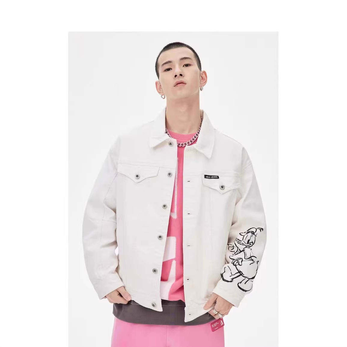 ABLEJEANS牛仔夹克中性款