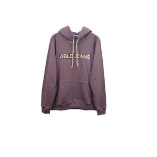 ABLE JEANS男女卫衣春秋厚型立体连帽宽松运动休闲印花潮流外套