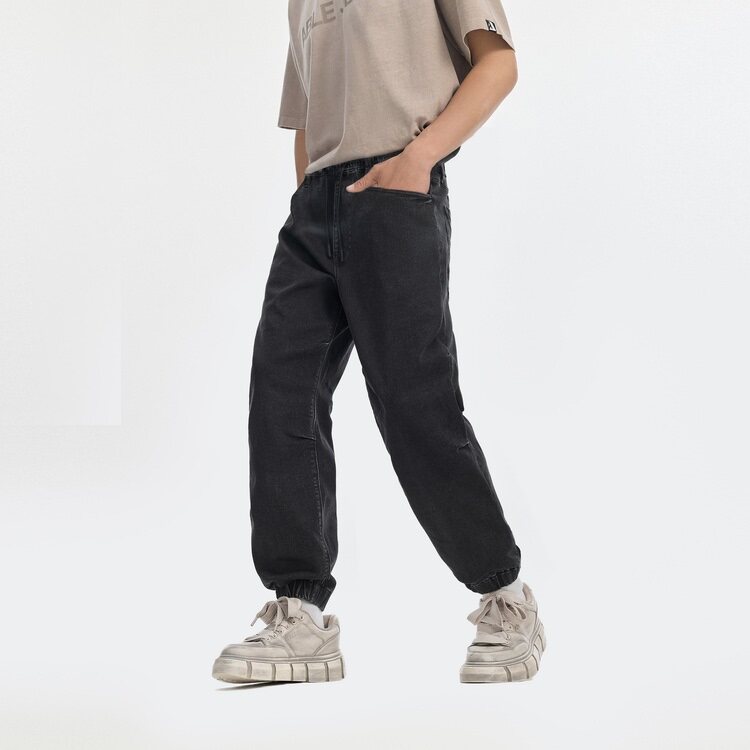 ABLEJEANS男士运动牛仔裤宽松