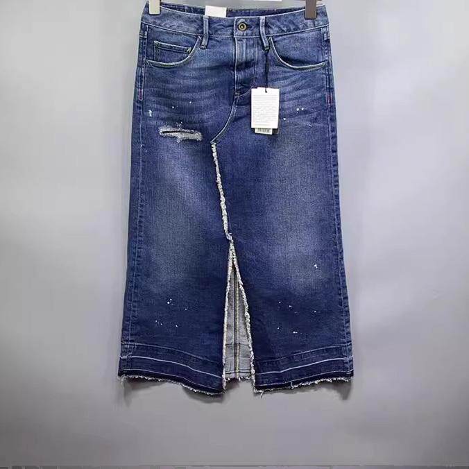 ABLEJEANS中长款H型休闲H牛仔裙
