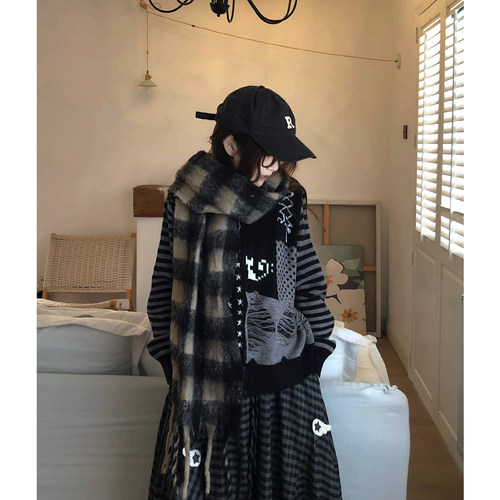 土豆猫韩系穿搭秋冬毛衣外套女