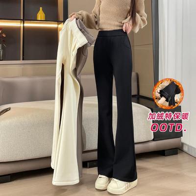 雪尼尔阔腿裤女2025新款