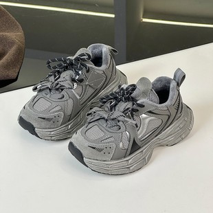 可爱家特价款-儿童运动鞋25冬季男女童鞋童加绒跑步鞋 不退不换