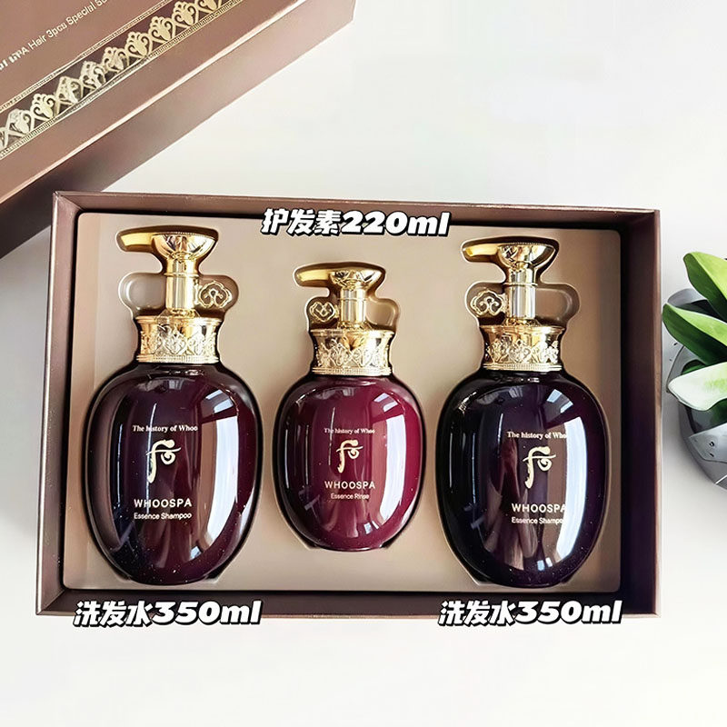韩国正品whoo后津率享宫廷洗发水护发素套盒防脱发固发滋养强韧女