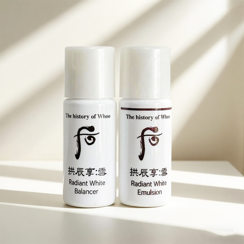 韩国whoo后拱辰享雪美白水乳玉凝精华面霜防晒美白淡化斑点小样