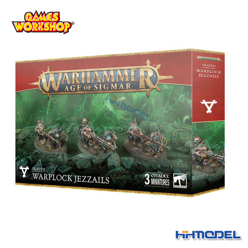 恒辉 GW战锤90-53 AOS斯卡文鼠人WARPLOCK JEZZAILS 次元抬枪小组