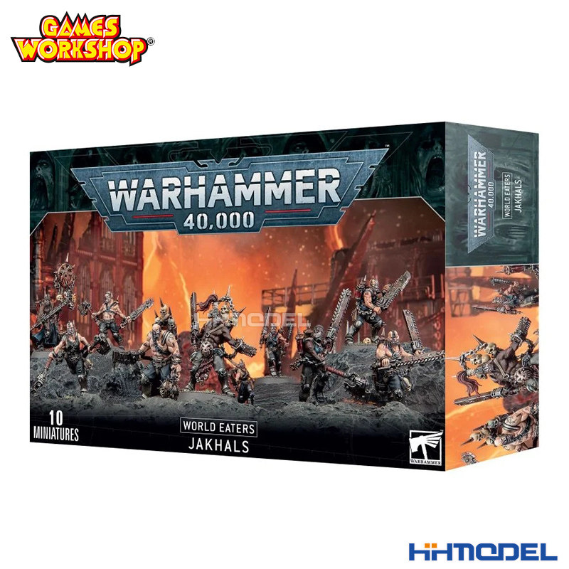 战锤40K  43-57 WORLD EATERS:JAKHALS 吞世者：裂伤者 拼装模型