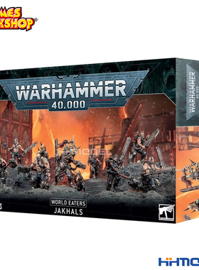 战锤40K  43-57 WORLD EATERS:JAKHALS 吞世者：裂伤者 拼装模型