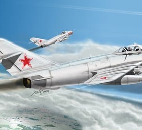 恒辉模型 HobbyBoss 80337 1/48 米格-17 PFU 壁画E型歼击机