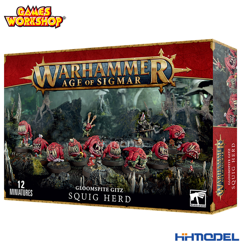 恒辉 GW战锤 89-48 AOS GLOOMSPITE GITZ SQUIG HERD 跳跳兽群