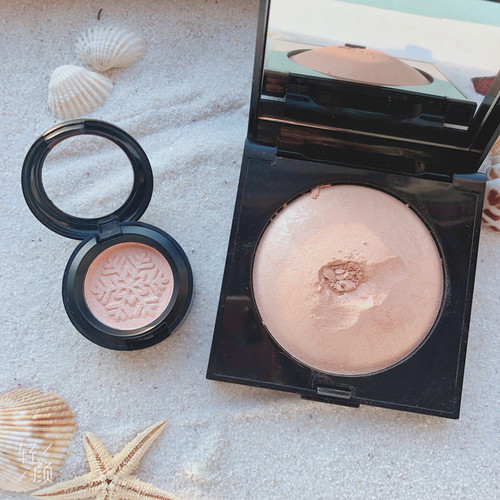 罗拉粉饼试色小样高光