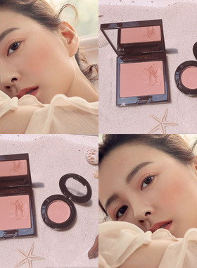 laura mercier罗拉 lm单色腮红chai ginger试色小样 rose fresco